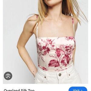 Reformation Overland Silk Top size 6